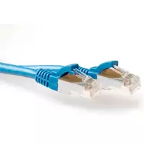 ACT Blue 25 m SFTP CAT6A jungiamasis kabelis su apsaugotais RJ45 kištukais
