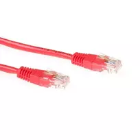 ACT Red 0.25 m U/UTP CAT6 trumpas jungiamasis laidas su RJ45 jungtimis