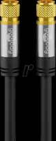 Wentronic 70666 antenos prijungimo kabelis, F, 135 dB, 4x ekranuotas, 3 m