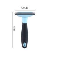 Detachable Dog Hair Removal Combs Pet Grooming Brush Dogs Cats Hair Shedding Massage Brush Dog Float Hair Remover Cleaning Tools Red M pink