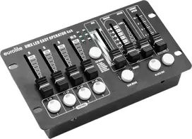 LED DMX valdiklis EUROLITE DMX LED EASY Operator 4x4 4 kanalų, kompaktiškas 4 kanalų apšvietimo valdiklis