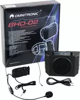 Diržinis stiprintuvas Omnitronic BHD-02 20W nešiojamas galios stiprintuvas portatyviai garsui