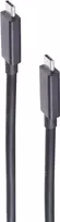 USB kabelis ShiverPeaks BS13-65015 USB4 Gen 3x2 0,5 m juodas