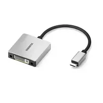 Marmitek 08372 USB-C į DVI vaizdo adapteris, 0,15 m, juodas/sidabrinis