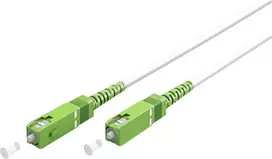 Goobay 59598 Skaidulinis optinis kabelis 10 m SC/APC FTTH OS2 Baltas (59598)