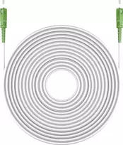 Goobay 59604 Skaidulinis optinis kabelis 20 m SC/APC FTTH OS2 Baltas (59604)