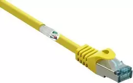 RJ45 tinklo kabelis CAT 6a S/FTP 5,00 m geltonas, nedegus, 1 vnt. (RF-5088652)