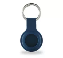Hama 00215628 mėlynas silikoninis dėklas Apple AirTag su karabinu