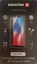 Grūdintas 3D pilno klijavimo ekrano apsauginis stiklas SWISSTEN, skirtas iPhone 11 Pro – juodas