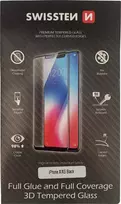 Apsauginis stiklas SWISSTEN 3D Full-Glue iPhone X/XS – juodas, viso ekrano
