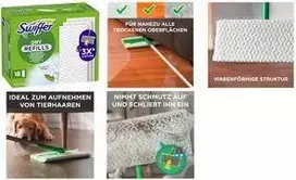 Swiffer Dry Cloths papildymo pakuotė 72 vnt. – sausos dulkių šluostės Swiffer šluotoms