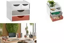 Laikymo spintelė CEP TERRA NOVA 4 stalčiai, White Sand Terracotta