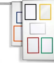Magnetinis informacinis rėmelis Durable DURAFRAME A4, 5 vienetų pakuotė, žalias, modelis 486905