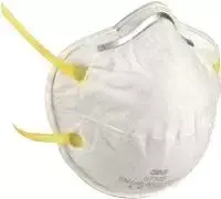 Respiratorius nuo dulkių 3M 8710-PT, baltas flisas, vienetinis