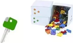 Klijų dangteliai WEDO 262807099 — 100 vnt. lanksčių plastikinių klavišų dangtelių