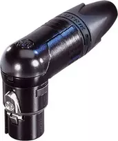 Neutrik XLR jungties lizdas, kampuotas, 4 kontaktai, sidabrinis NC4FRX (1 vnt.)