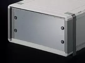 Rack priedas Rittal 1932.200, 19 colių (48,3 cm) 2U aliumininis korpusas, baltas, plotis 482,6 mm