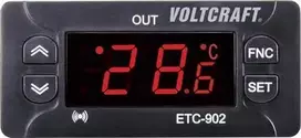 Temperatūros reguliatorius Voltcraft ETC-902, NTC/PTC įėjimas, nuo -30 iki 50°C, relės išėjimas 10 A