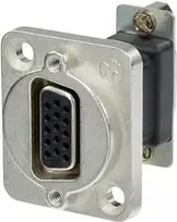 Neutrik D-SUB adapteris D-SUB-lizdas 15 kontaktų - D-SUB-lizdas 15 kontaktų NADB15FF 1 vnt.