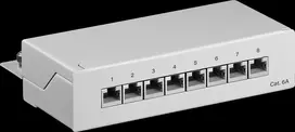 Goobay 62063 – RJ-45 kištukas Cat6a – S/UTP (STP) – 22/26 – pilkas – montavimui ant stovo