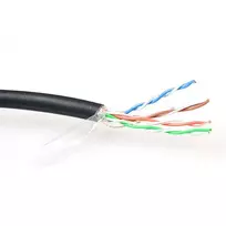 Pataisos laidas ACT CAT5E F/UTP LSZH vytas juodas 100 m