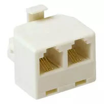 ACT RJ modulinis T adapteris: 2x RJ-12 lizdas - 1x RJ-12 kištukas