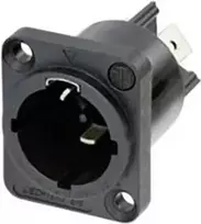 Neutrik NAC3MPX-TOP kištukas – juodas, varinis, IP65