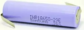 Li‑Jonų Akumuliatorius Samsung INR18650‑29E 2900mAh Plokščias Gnybtas Aukštai Temperatūrai