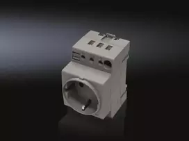 Kištukinis lizdas Rittal Schuko CEE 7/4 250V 16A pilkas