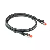 ACT Black 10 m CAT6A U/FTP PVC lankstus tinklo kabelis su RJ45 jungtimis