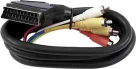 SCART į 6x RCA adapterio kabelis Omnitronic 1,5 m