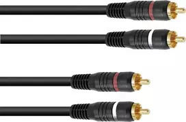 Audio cinch (RCA) laidas Omnitronic 2x2, 10 m, model 30209380