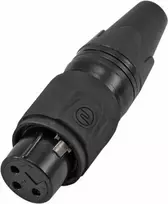 XLR 3-pin lizdas (moteriškas) Omnitronic IP 30208436 – šasi jungtis garso įrangai