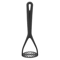 Tradicinis bulvių grūstuvas Westmark Gentle – plastikinis, juodas, 275 mm ilgio, 85 mm gylio/aukščio