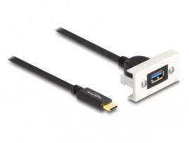 DeLOCK Easy 45 modulis SuperSpeed USB 10Gbps USB Type-A moteriškas prie USB Type-C vyriškas