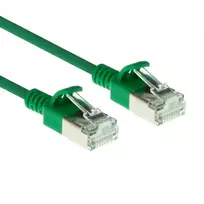 ACT Green 10 m LSZH U/FTP CAT6A plonas jungiamasis kabelis su RJ45 kištukais