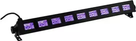 LED UV juostinis šviestuvas EUROLITE Party UV Bar-9 su 9x3W UV LED