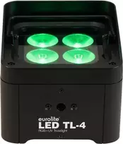 LED užpildomas šviestuvas EUROLITE TL-4 QCL RGB+UV — 4 viename RGB+UV šviesos diodai scenos ir renginių apšvietimui