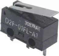 Omron D2F-01L2 mikro jungiklis 30 V/DC 0,1 A 1 x on/(on) 1 vnt. Maišelis