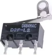 Omron D2F-L2 mikrojungiklis 30 V/DC 2 A 1 x įjung/(įjung) 1 vnt. Maišelis