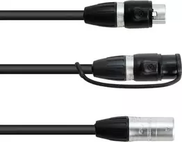 Adapterinis kabelis EUROLITE 30227869 IP XLR 3 kontaktų kištukas į 2× IP XLR 3 kontaktų lizdą