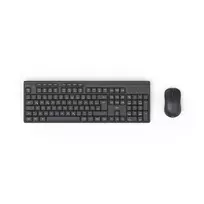 Hama WKM-200 belaidė klaviatūra ir pelė rinkinys QWERTZ vokiškas juodas