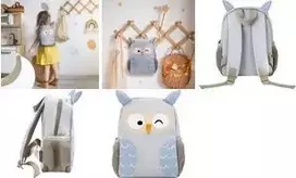 Eberhard Faber Mini Kids Owl Kindergarten Kuprinė - Violetinė/Smėlio