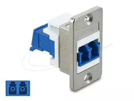 Keystone modulis DELOCK 91096, plokščios konstrukcijos, RJ45 suderinamas įdėklas