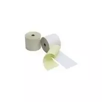 Kores AR7625 kasos aparato ritinėliai, 2 sluoksnių savaiminio kopijavimo, 76 mm x 25 m, 12 mm įvorė, balti/geltoni, 5 vnt.
