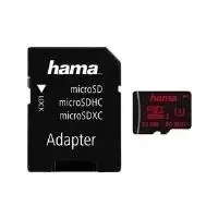 Hama 123979 microSDXC atminties kortelė 64GB, UHS-I, UHS 3 klasės, su SD adapteriu