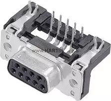 Harting 09 66 452 6613 D‑SUB jungtis 37 kontaktų 90° lituojama