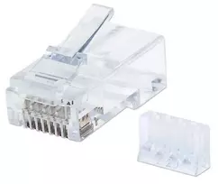 Intellinet RJ45 moduliniai kištukai, Cat6, UTP, 3 kontaktai, kietai vielai, 15 µ auksuoti kontaktai, 90 vnt.