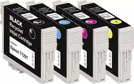 Basetech rašalinė kasetė, suderinama su Epson T1291, T1292, T1293, T1294, komplektas juoda, žydra, rausvai violetinė, geltona BTE125 1617,4050-126
