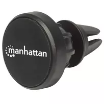 Manhattan automobilinis magnetinis laikiklis ventiliacijos grotelėms, reguliuojamas, greitas užsegimas ir atleidimas, neslystanti pagalvėlė, juodas, garantija visam laikui